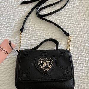 Juicy Couture Black Mini Bag with Gold Hardware